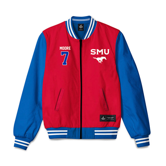 SMU - NCAA Women's Volleyball : Ellie Moore - Bomber Jacket-0