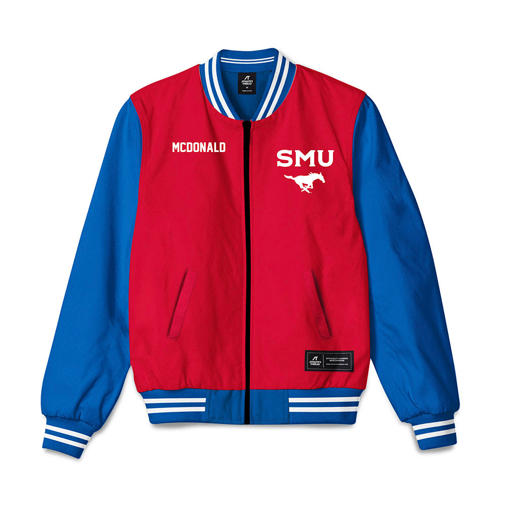 SMU - NCAA Men's Tennis : Noah McDonald - Bomber Jacket-0