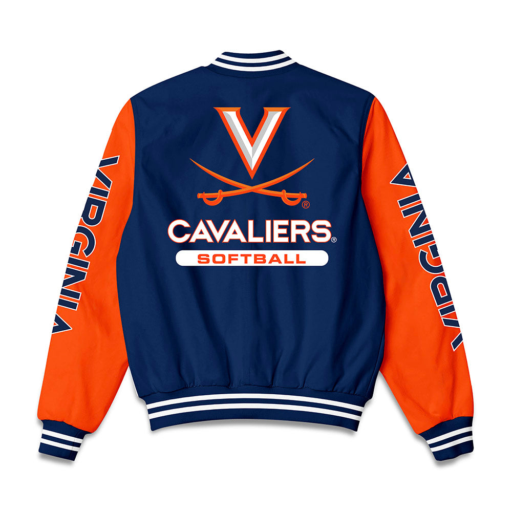 Virginia - NCAA Softball : Hannah Tober - Bomber Jacket-1