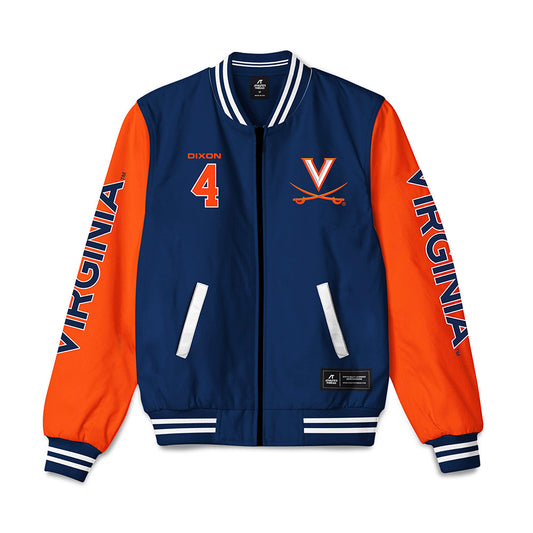 Virginia - NCAA Men's Basketball : Jurian Dixon - Bomber Jacket-0