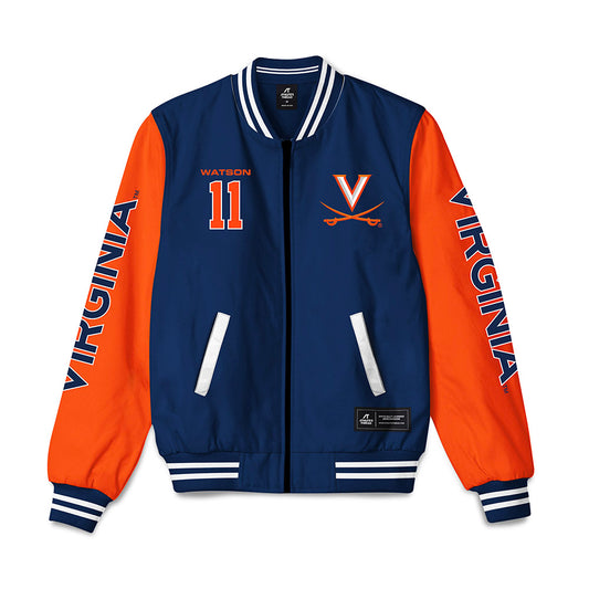 Virginia - NCAA Men's Basketball : Quincy Watson - Bomber Jacket-0