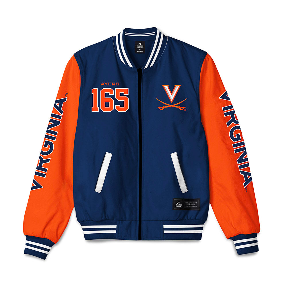 Virginia - NCAA Wrestling : Macon Ayers - Bomber Jacket-0