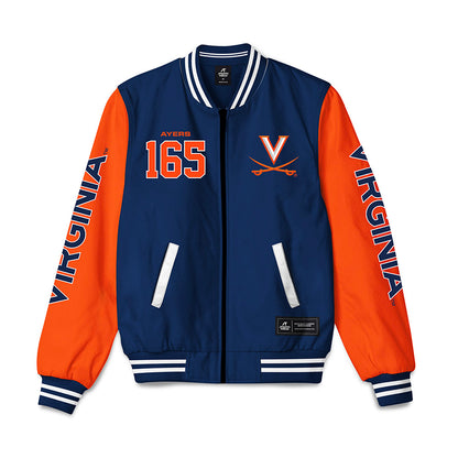 Virginia - NCAA Wrestling : Macon Ayers - Bomber Jacket-0