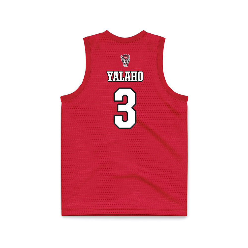 NC State - NCAA Men's Basketball : Eemeli Yalaho - Red Basketball Jersey-1