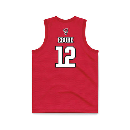 NC State - NCAA Men's Basketball : Scottie Ebube - Red Basketball Jersey-1