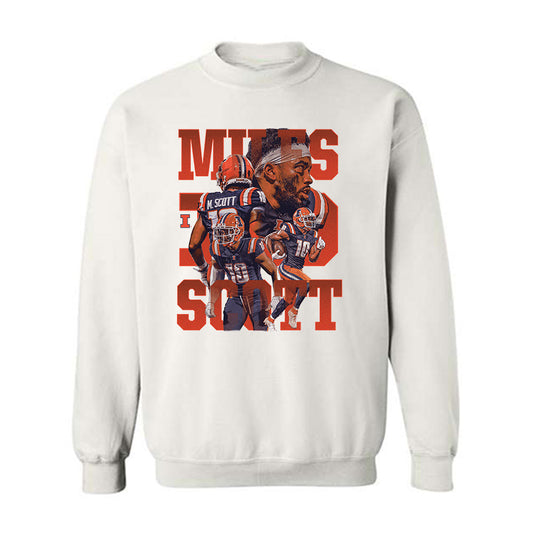 Illinois - NCAA Football : Miles Scott -  Crewneck Sweatshirt Player Collage