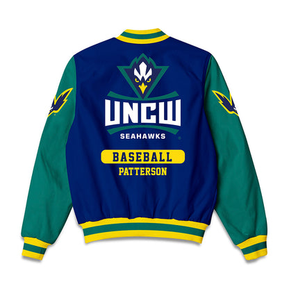 UNC Wilmington - NCAA Baseball : Austin Patterson - Bomber Jacket-1