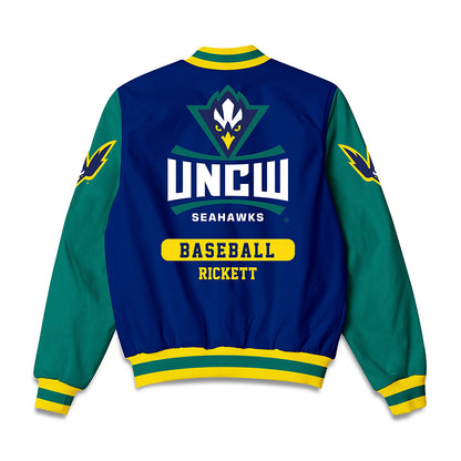 UNC Wilmington - NCAA Baseball : Howie Rickett - Bomber Jacket-1