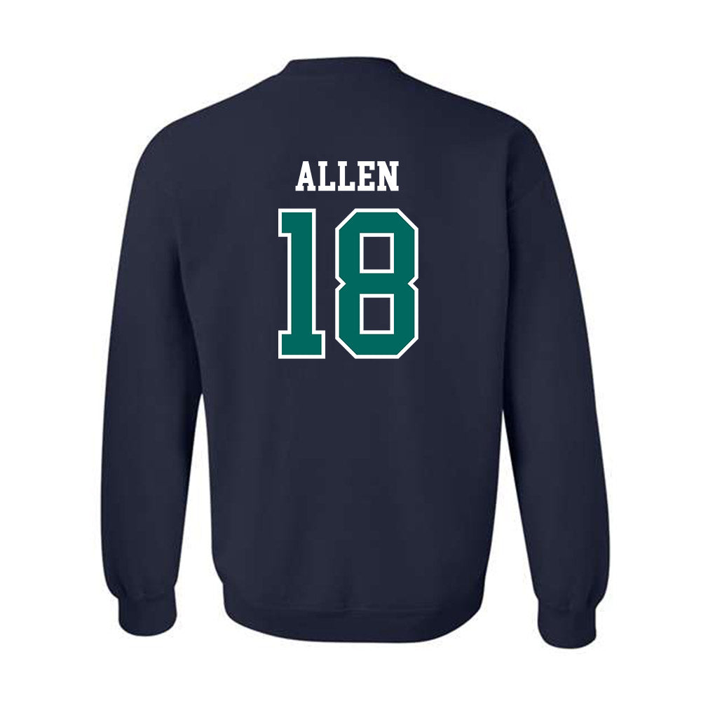 UNC Wilmington - NCAA Baseball : Cooper Allen - Sports Shersey Crewneck Sweatshirt-1