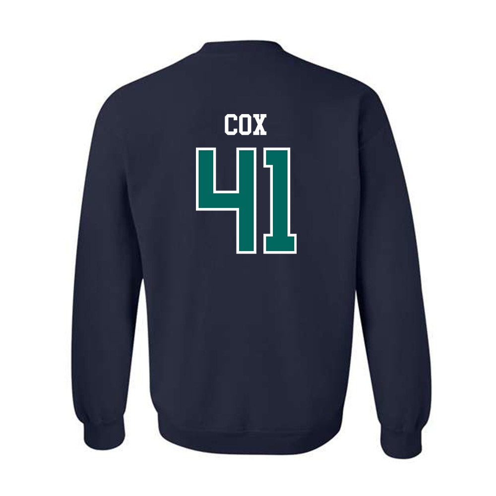 UNC Wilmington - NCAA Baseball : Baker Cox - Sports Shersey Crewneck Sweatshirt-1