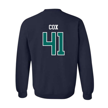 UNC Wilmington - NCAA Baseball : Baker Cox - Sports Shersey Crewneck Sweatshirt-1