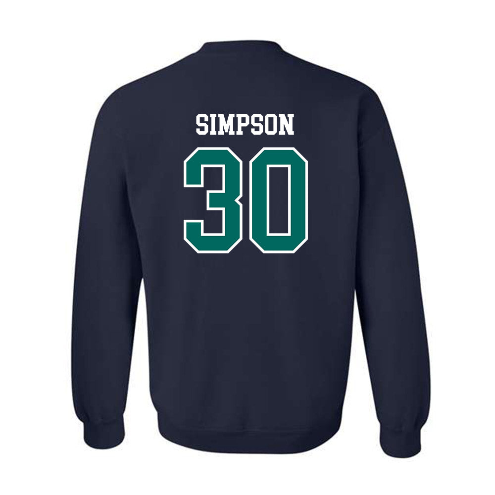 UNC Wilmington - NCAA Baseball : Micah Simpson - Sports Shersey Crewneck Sweatshirt-1