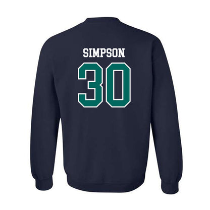 UNC Wilmington - NCAA Baseball : Micah Simpson - Sports Shersey Crewneck Sweatshirt-1