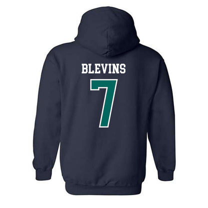 UNC Wilmington - NCAA Baseball : Cole Blevins - Sports Shersey Hooded Sweatshirt-1