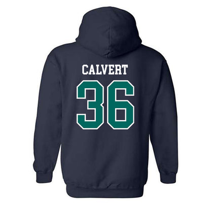 UNC Wilmington - NCAA Baseball : Ryan Calvert - Sports Shersey Hooded Sweatshirt-1