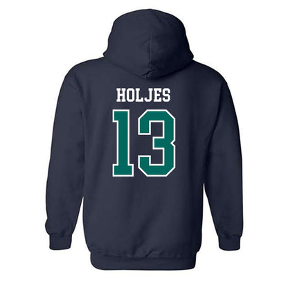 UNC Wilmington - NCAA Baseball : Carter Holjes - Sports Shersey Hooded Sweatshirt-1
