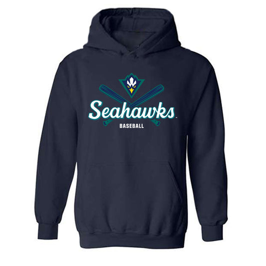 UNC Wilmington - NCAA Baseball : Howie Rickett - Sports Shersey Hooded Sweatshirt-0
