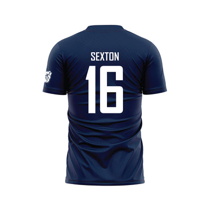 Butler - NCAA Men's Soccer : Alec Sexton - Navy Soccer Jersey-1