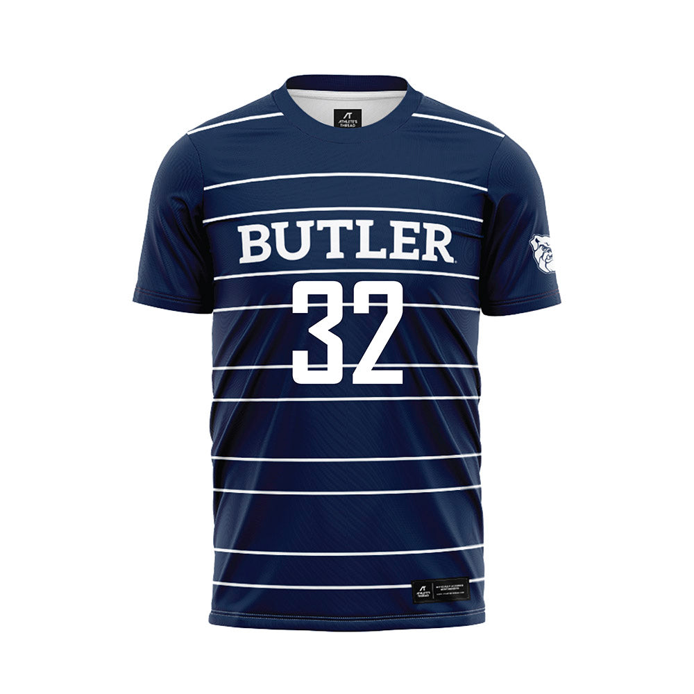 Butler - NCAA Men's Soccer : Inigo Esmanech - Navy Soccer Jersey-0
