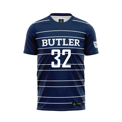 Butler - NCAA Men's Soccer : Inigo Esmanech - Navy Soccer Jersey-0
