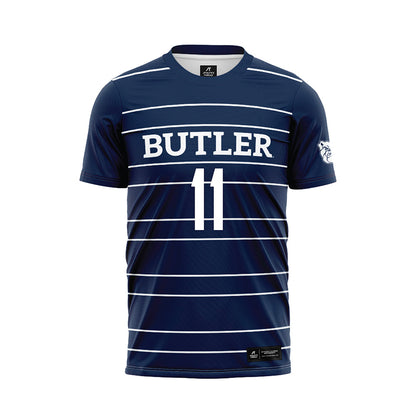 Butler - NCAA Men's Soccer : Nacho De Miguel - Navy Soccer Jersey-0