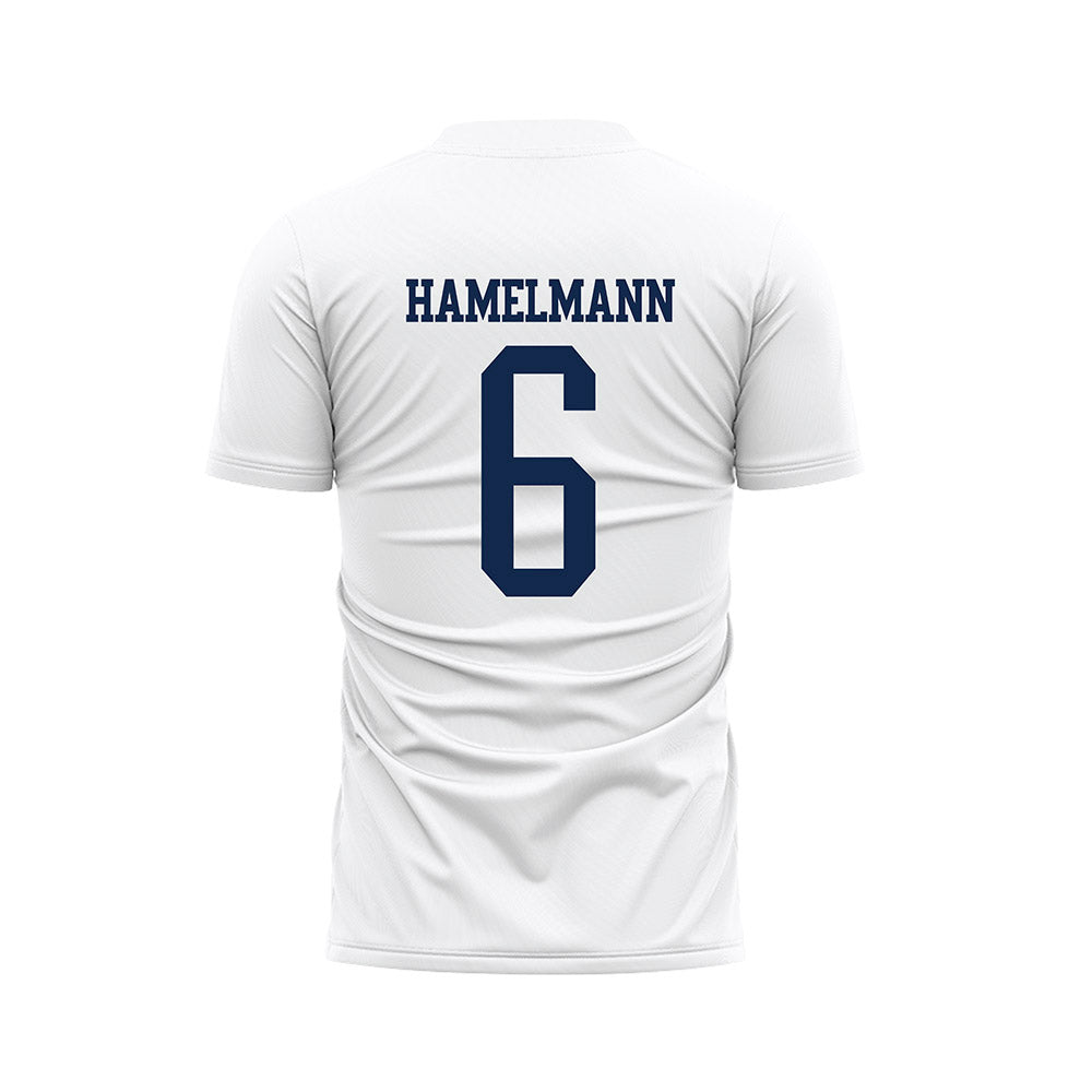 Butler - NCAA Women's Soccer : Emma Hamelmann - White Soccer Jersey-1