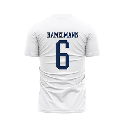 Butler - NCAA Women's Soccer : Emma Hamelmann - White Soccer Jersey-1