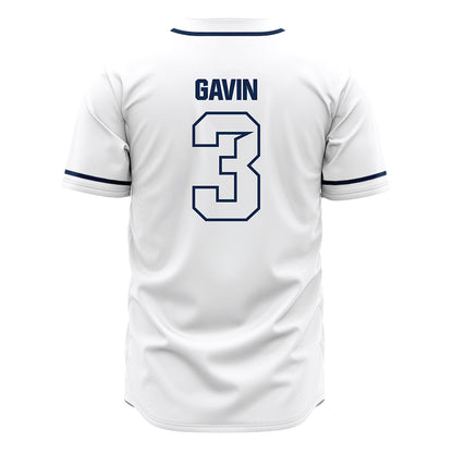 Butler - NCAA Baseball : Danny Gavin - White Jersey-1