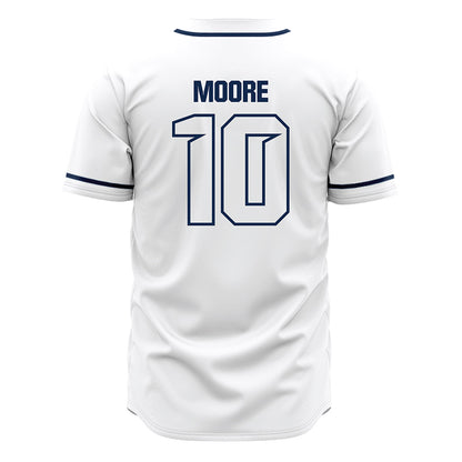 Butler - NCAA Baseball : Easton Moore - White Jersey-1