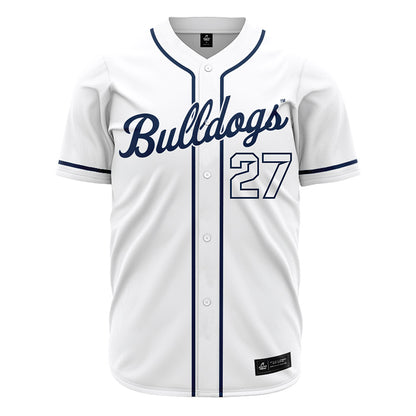 Butler - NCAA Baseball : JJ Manos - White Jersey-0