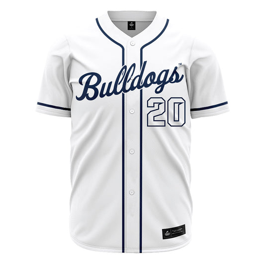 Butler - NCAA Baseball : Alex Kanipe - White Jersey-0