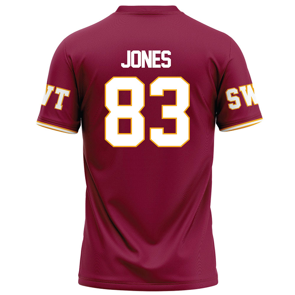 Texas State - NCAA Football : Jonah Jones - Red Football Jersey-1