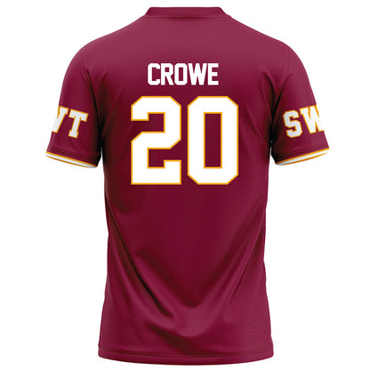Texas State - NCAA Football : Dameon Crowe - Red Football Jersey-1