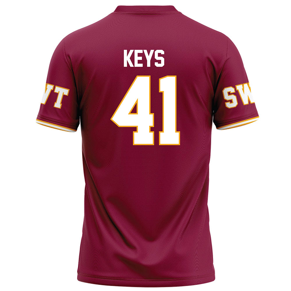 Texas State - NCAA Football : Dante Keys - Red Football Jersey-1