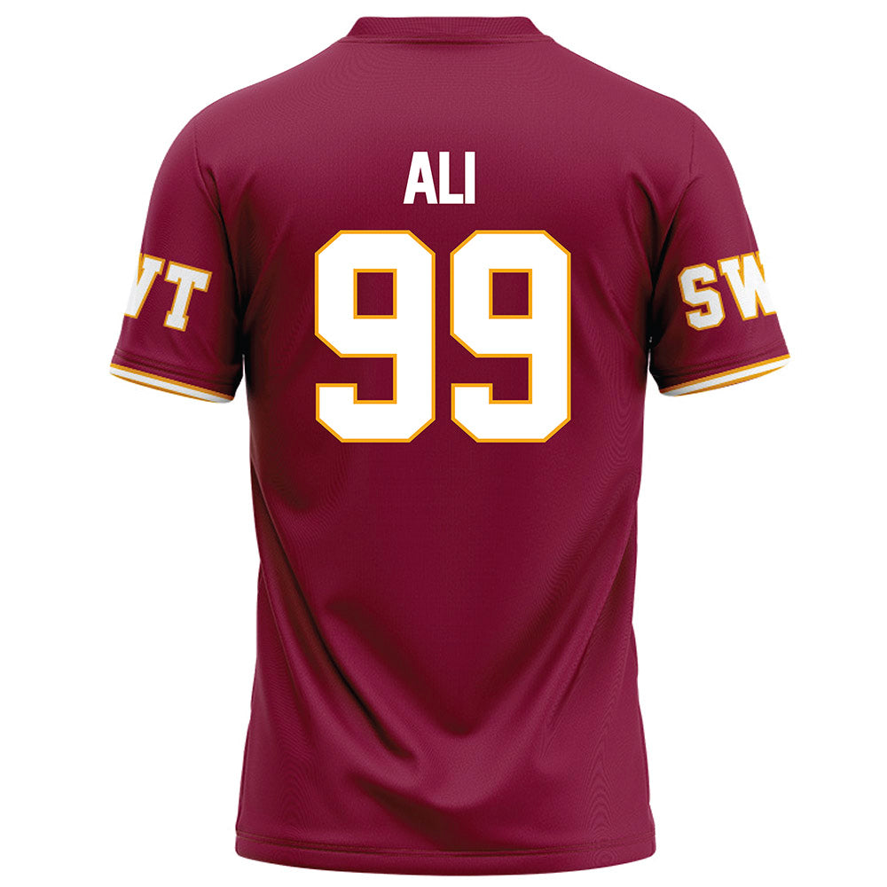 Texas State - NCAA Football : Jussiah Ali - Red Football Jersey-1