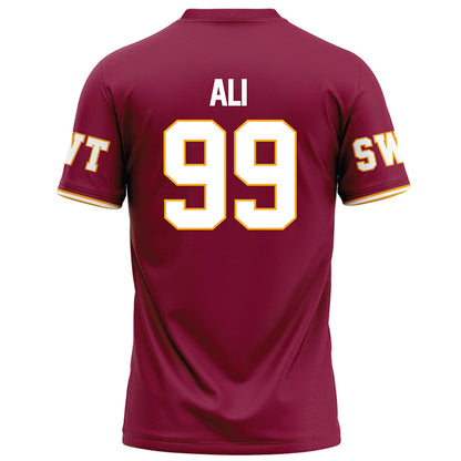 Texas State - NCAA Football : Jussiah Ali - Red Football Jersey-1