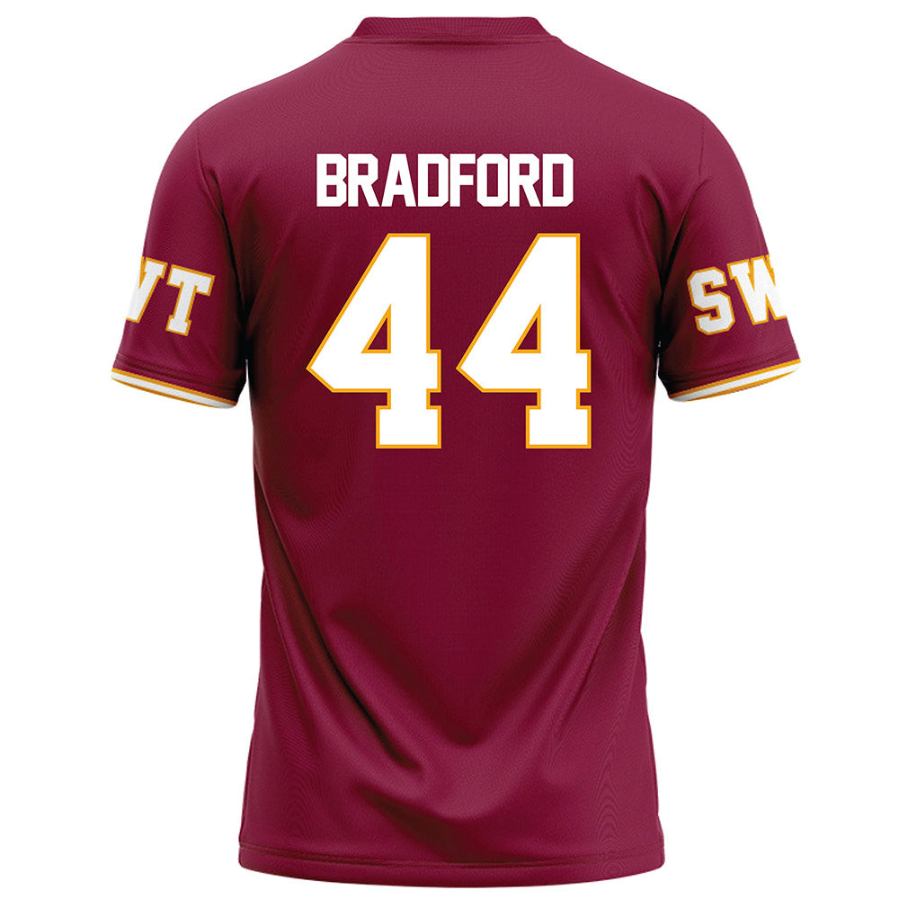 Texas State - NCAA Football : Phillip Bradford - Red Football Jersey-1