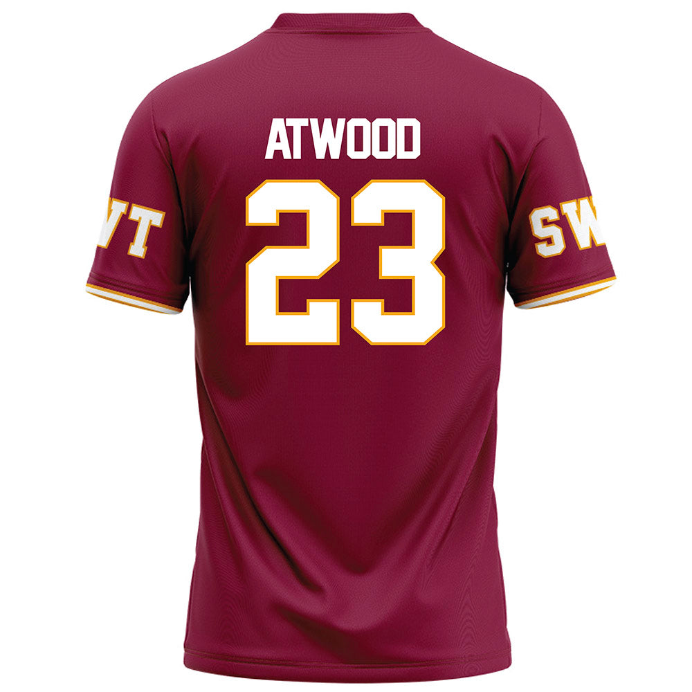 Texas State - NCAA Football : Amarion Atwood - Red Football Jersey-1
