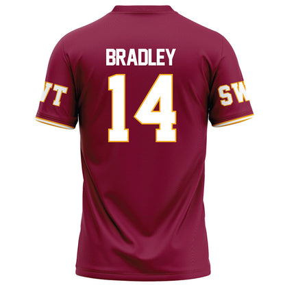 Texas State - NCAA Football : Jayden Bradley - Red Football Jersey-1