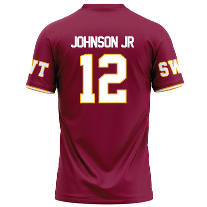 Texas State - NCAA Football : Lorenzo Johnson Jr - Red Football Jersey-1