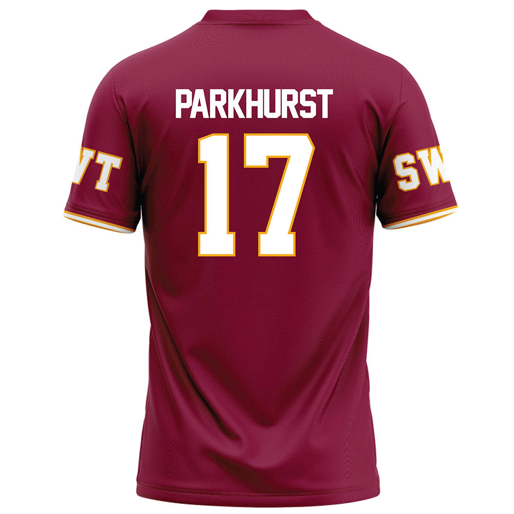Texas State - NCAA Football : Gavin Parkhurst - Red Football Jersey-1