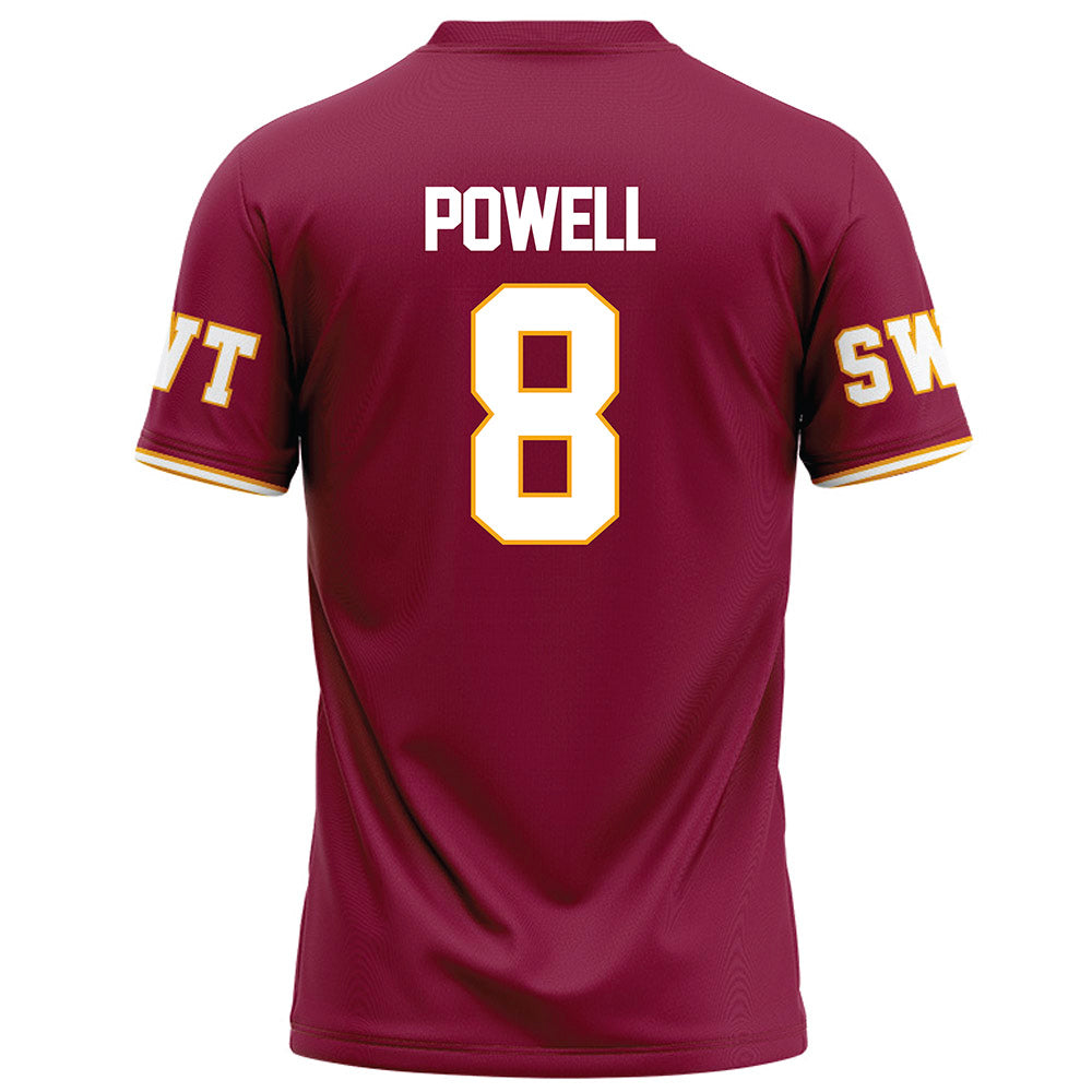 Texas State - NCAA Football : Cordarian Powell - Red Football Jersey-1