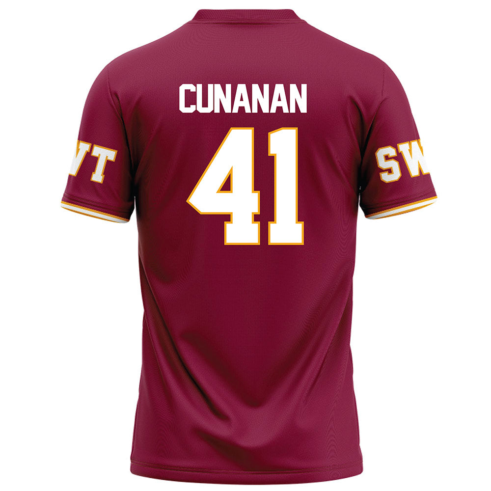 Texas State - NCAA Football : Dylan Cunanan - Red Football Jersey-1