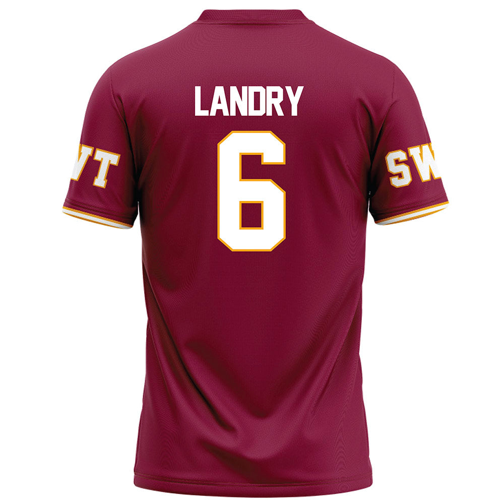 Texas State - NCAA Football : Jo’Laison Landry - Red Football Jersey-1
