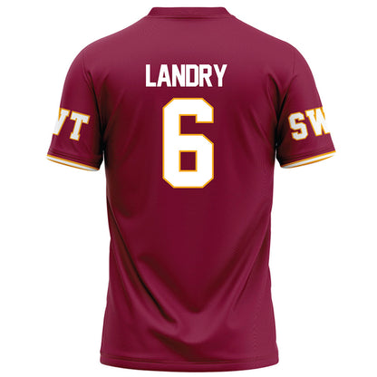 Texas State - NCAA Football : Jo’Laison Landry - Red Football Jersey-1