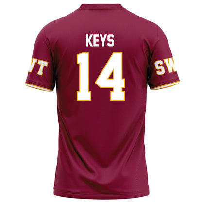 Texas State - NCAA Football : Dante Keys - Red Football Jersey-1