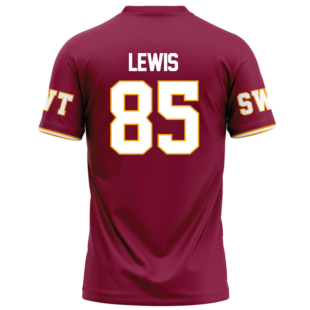 Texas State - NCAA Football : skylar lewis - Red Football Jersey-1