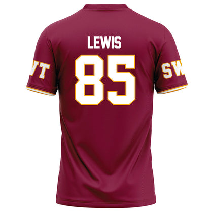 Texas State - NCAA Football : skylar lewis - Red Football Jersey-1