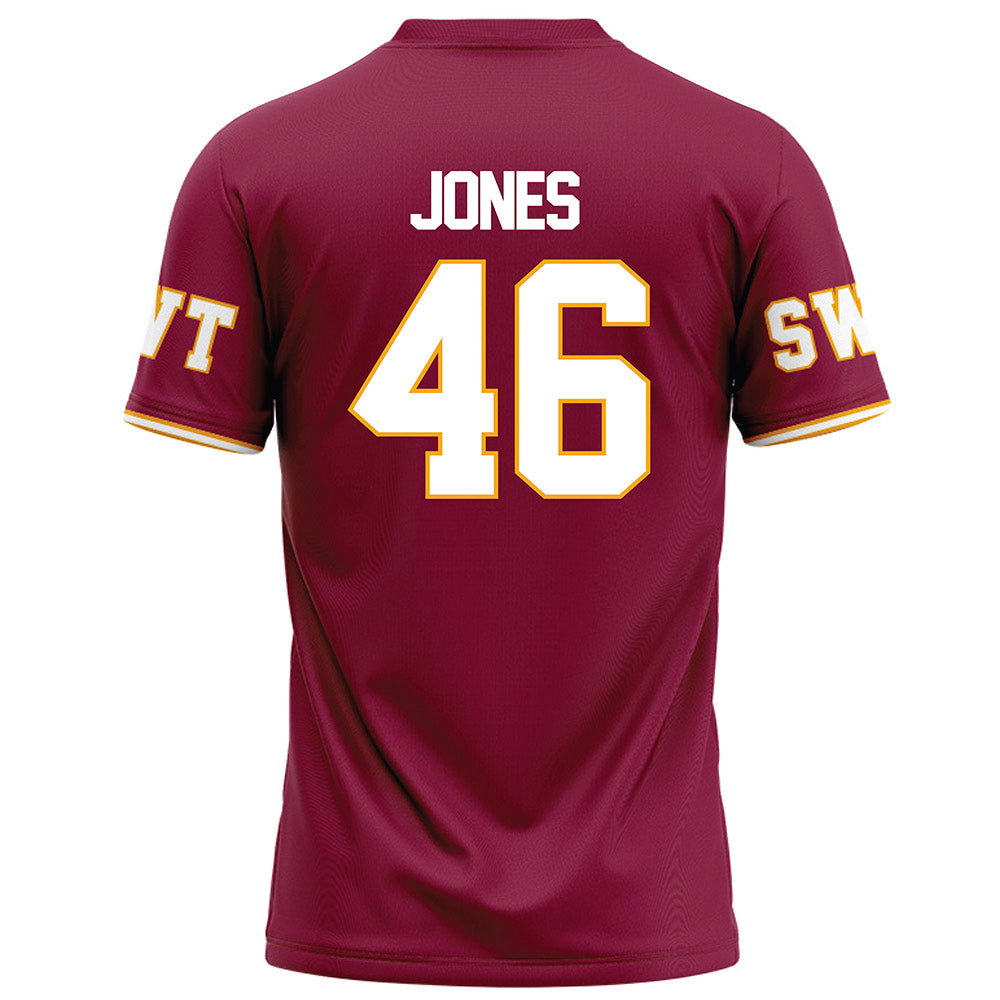 Texas State - NCAA Football : Ayden Jones - Red Football Jersey-1