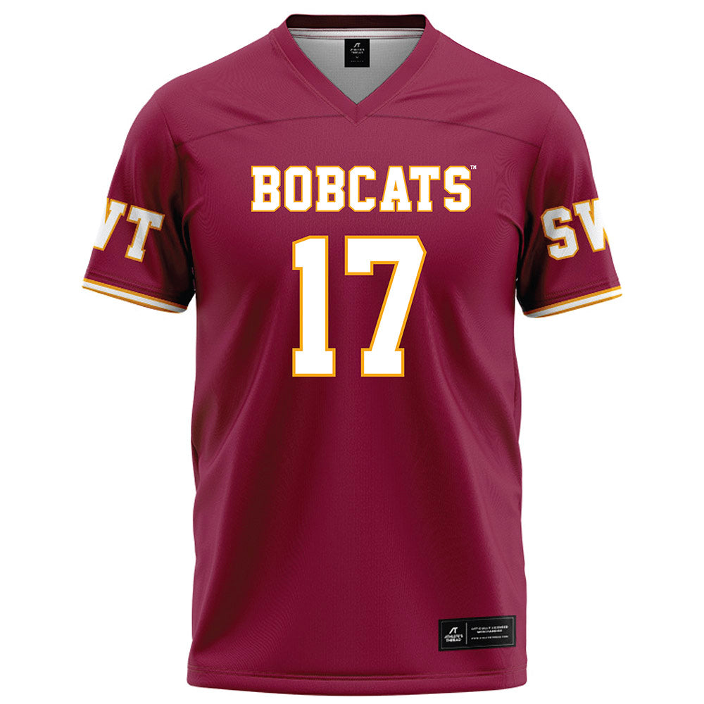 Texas State - NCAA Football : chris jones - Red Football Jersey-0